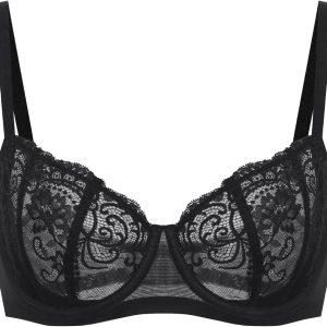 Women's  Lace Bra Plus Size Sexy See Through Unlined Underwire Bras