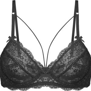 Women's Sexy Lace Bra Sheer  Unlined Underwire Strappy Bras Everyday Bras