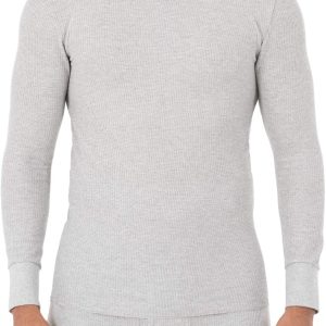 Men's Classic Midweight Waffle Thermal Underwear Crew Top